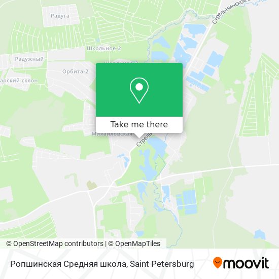 Ропшинская Средняя школа map