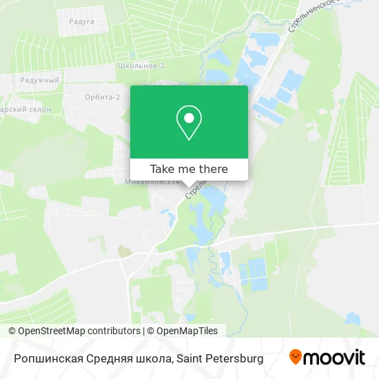 Ропшинская Средняя школа map