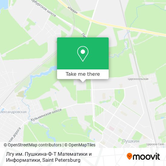 Лгу им. Пушкина-Ф-Т Математики и Информатики map
