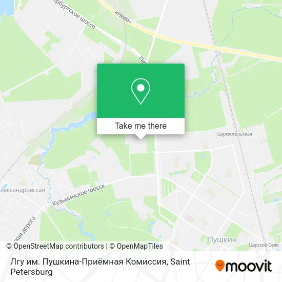 Лгу им. Пушкина-Приёмная Комиссия map