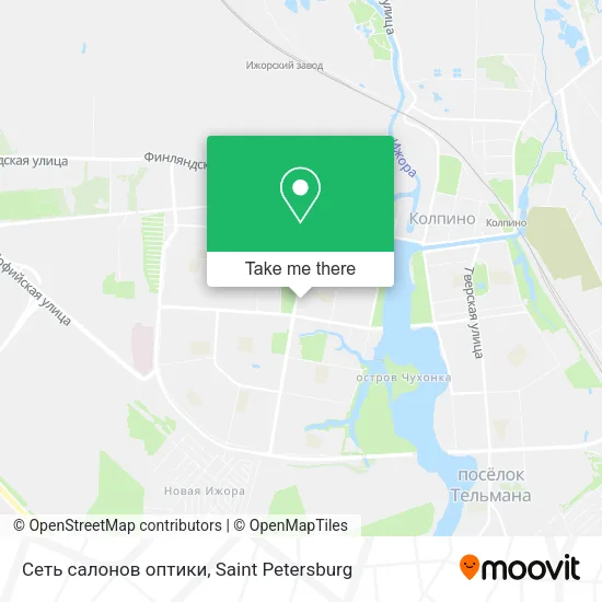 Сеть салонов оптики map