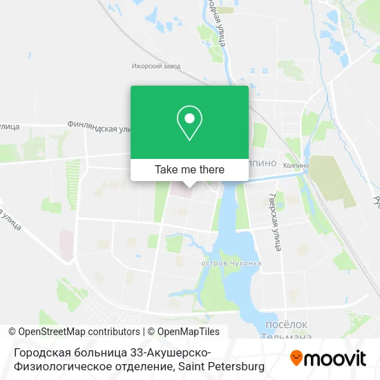 Городская больница 33-Акушерско-Физиологическое отделение map