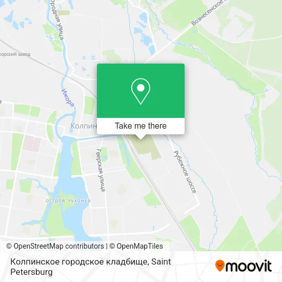 Колпинское городское кладбище map