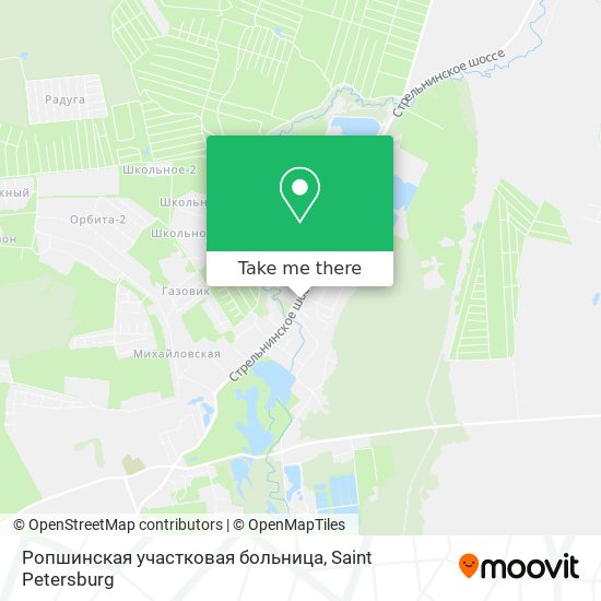 Ропшинская участковая больница map