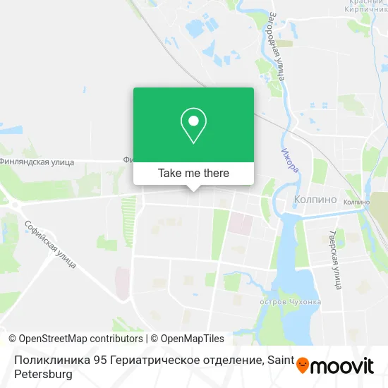 Поликлиника 95 Гериатрическое отделение map