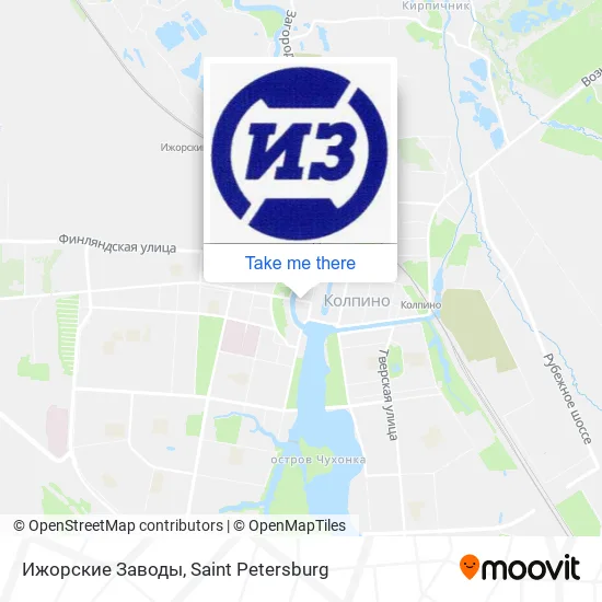 Ижорские Заводы map