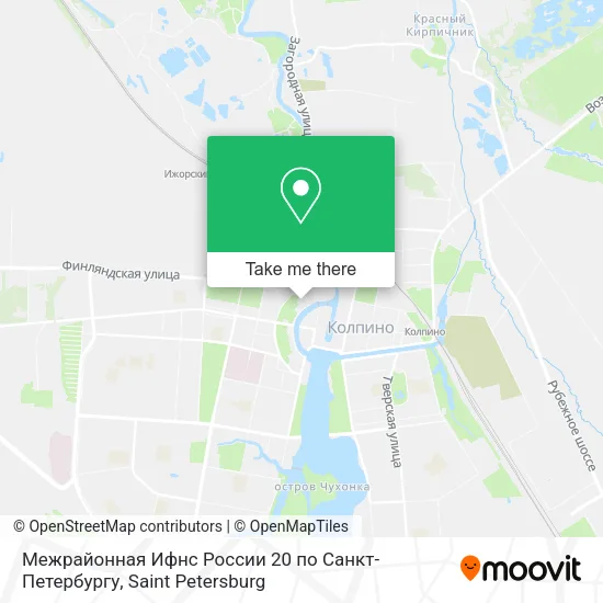 Межрайонная Ифнс России 20 по Санкт-Петербургу map