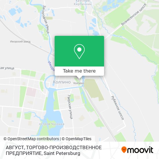 АВГУСТ, ТОРГОВО-ПРОИЗВОДСТВЕННОЕ ПРЕДПРИЯТИЕ map