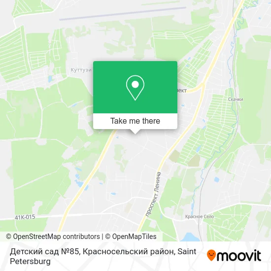 Детский сад №85, Красносельский район map