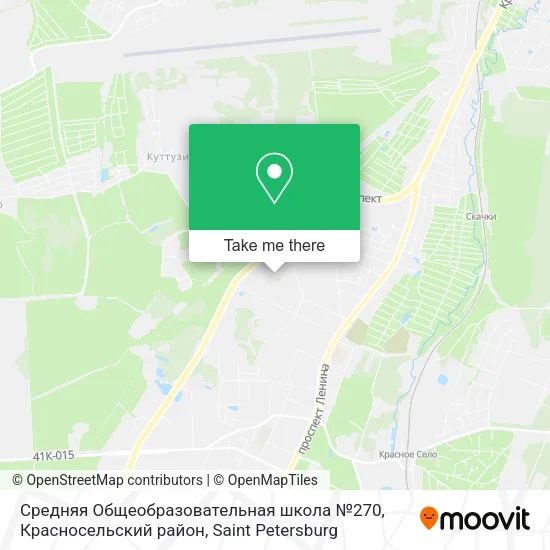 Средняя Общеобразовательная школа №270, Красносельский район map