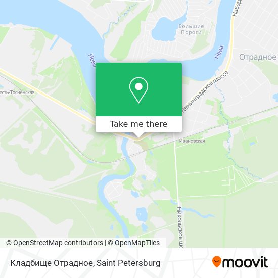 Кладбище Отрадное map