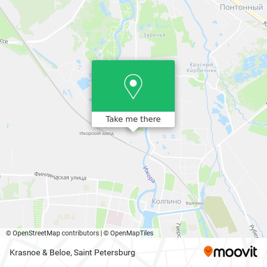 Krasnoe & Beloe map