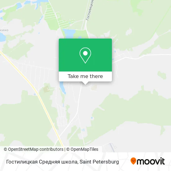 Гостилицкая Средняя школа map