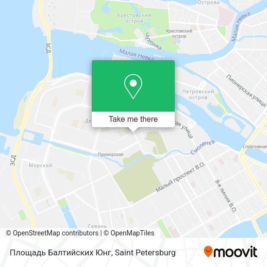 Площадь Балтийских Юнг map