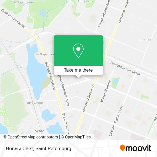 Новый Свет map