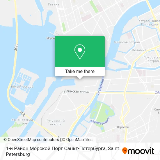 1-й Район Морской Порт Санкт-Петербурга map