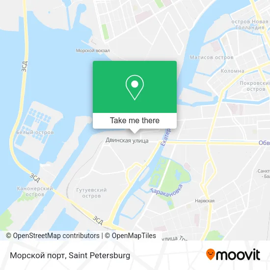 Морской порт map