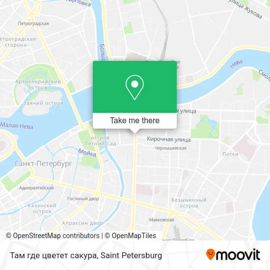 Там где цветет сакура map