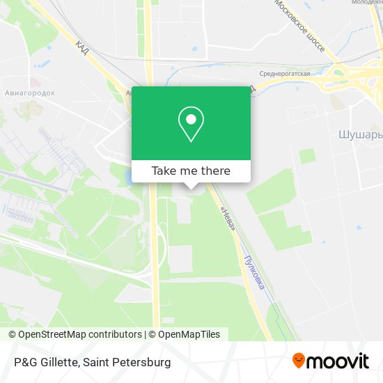 P&G Gillette map