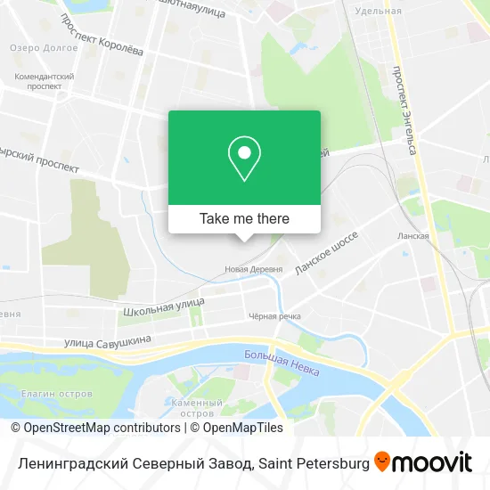 Ленинградский Северный Завод map