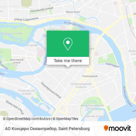 АО  Концерн  Океанприбор map