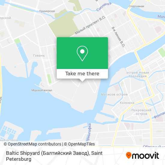 Baltic Shipyard (Балтийский Завод) map