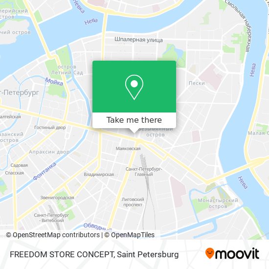 FREEDOM STORE CONCEPT map