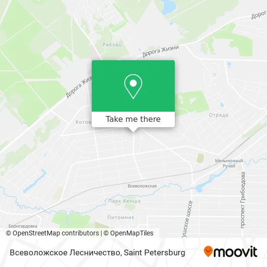 Всеволожское Лесничество map