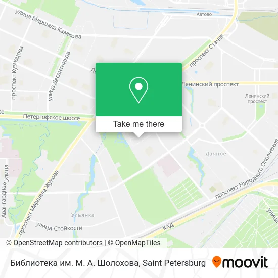 Библиотека им. М. А. Шолохова map