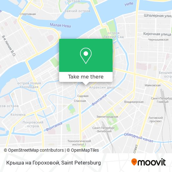 Крыша на Гороховой map