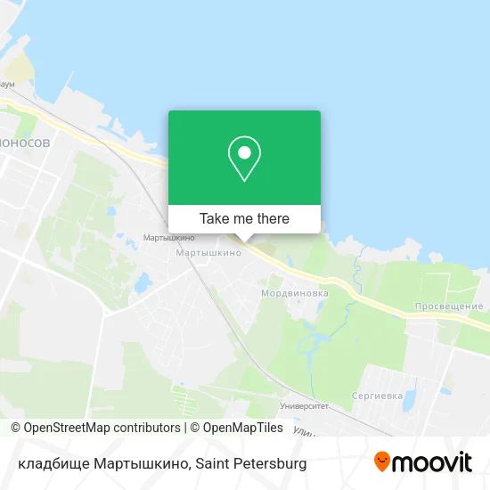 кладбище Мартышкино map