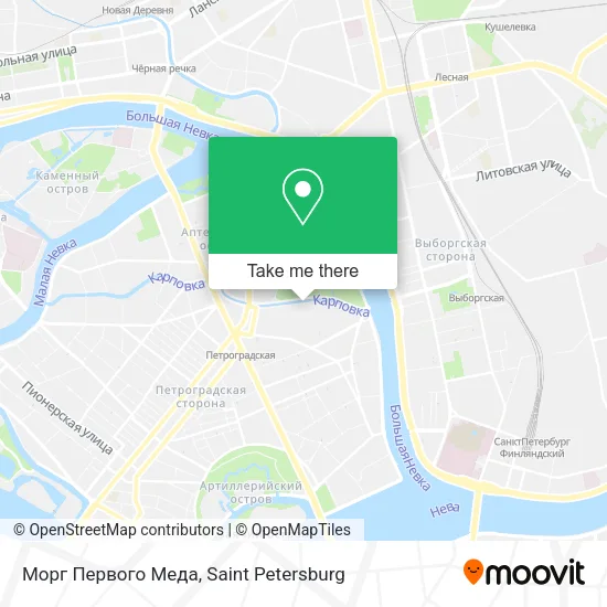 Морг Первого Меда map