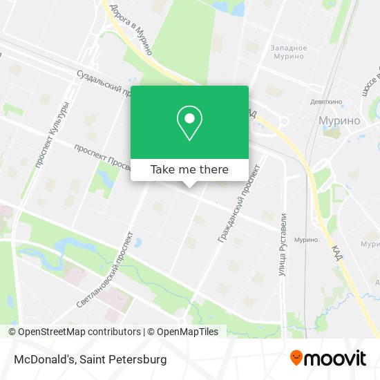 McDonald's map