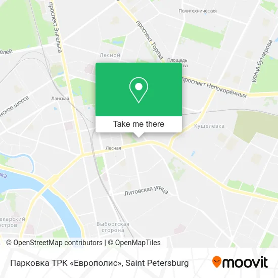 Парковка ТРК «Европолис» map