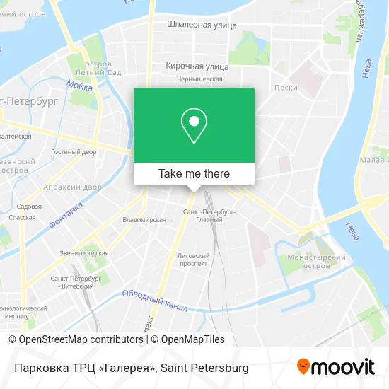 Парковка ТРЦ «Галерея» map