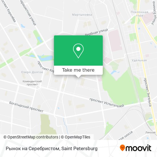 Рынок на Серебристом map