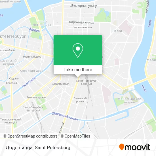 Додо пицца map