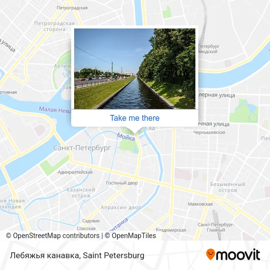 Лебяжья канавка map