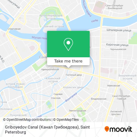 Griboyedov Canal (Канал Грибоедова) map
