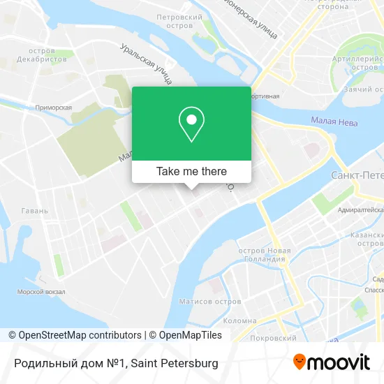 Родильный дом №1 map