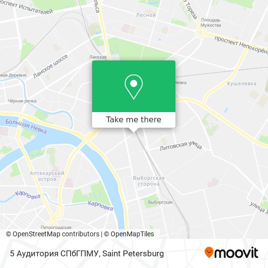 5 Аудитория СПбГПМУ map