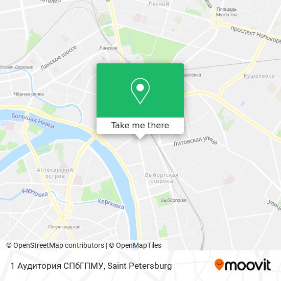 1 Аудитория СПбГПМУ map