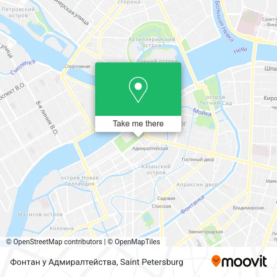 Фонтан у Адмиралтейства map