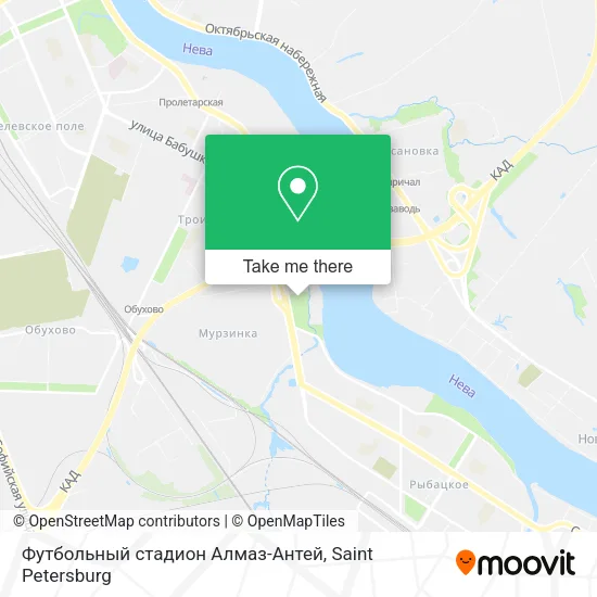 Футбольный стадион  Алмаз-Антей map