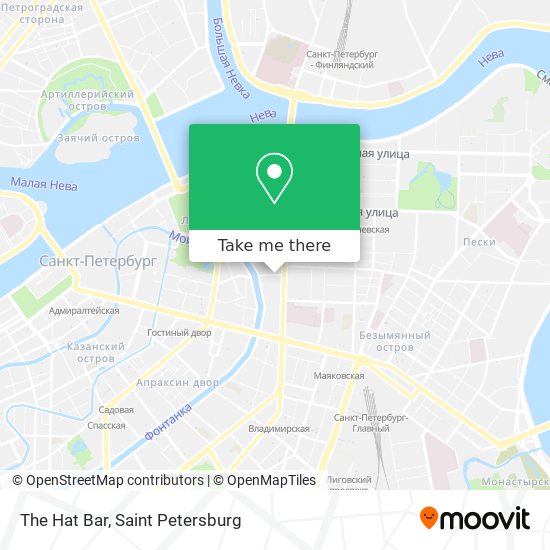 The Hat Bar map