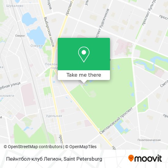 Пейнтбол-клуб Легион map