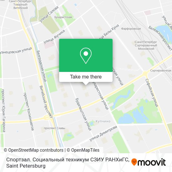 Спортзал. Социальный техникум СЗИУ РАНХиГС map