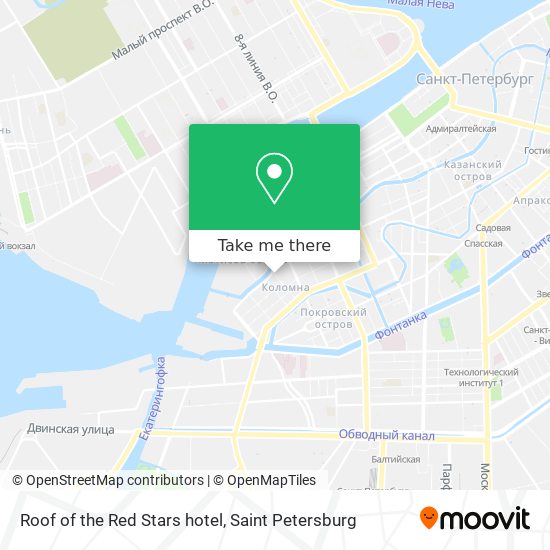 Roof of the Red Stars hotel map
