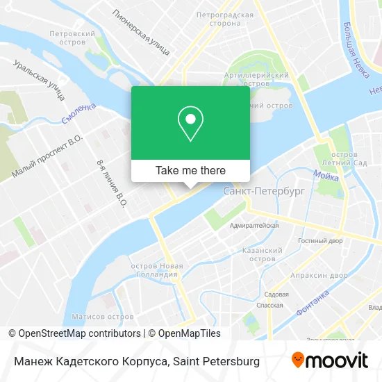 Манеж Кадетского Корпуса map