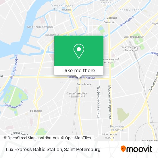 Lux Express Baltic Station map